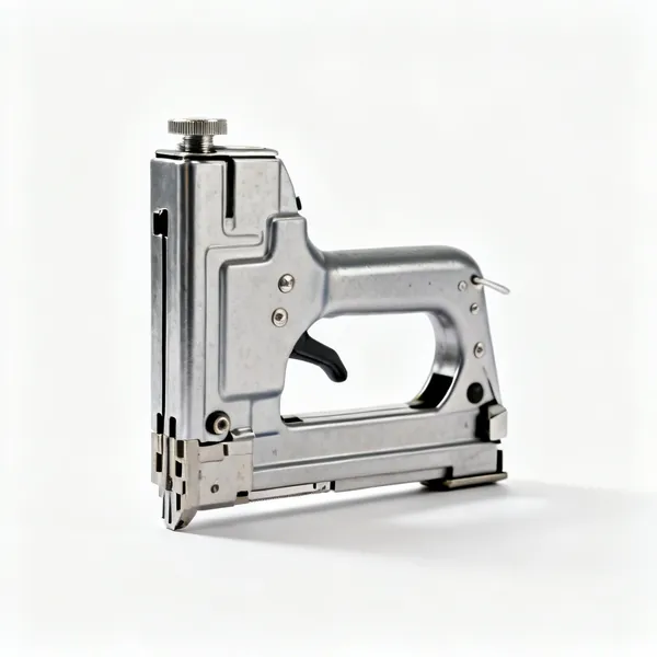 A heavy duty hand staple gun