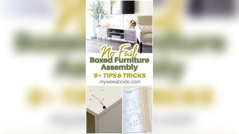 How to Assemble Furniture at Home