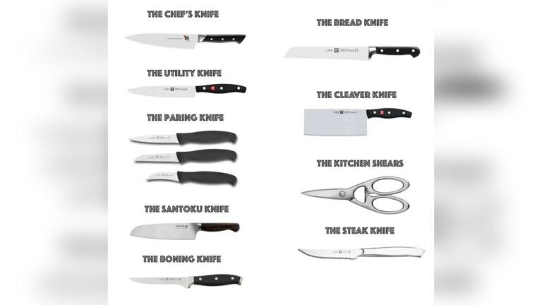 Types of Kitchen Knives & Their Uses